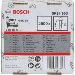 Bosch Senkkopf-Stift SK64 25G, 1,6 mm, 25 mm, verzinkt - 2608200501
