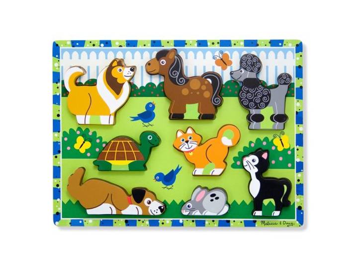 Melissa & Doug Houten Puzzel Huisdieren.