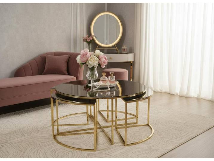 JVmoebel Couchtisch Couchtisch Modern Minimalistisch Gold Elegant Stilvoll Komfortabel (1-St)