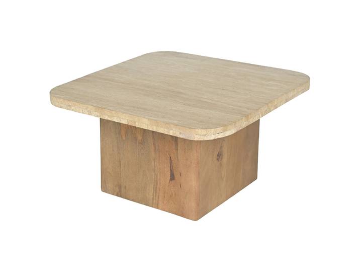 Couchtisch MANEE - quadratisch 60 x 32 x 60cm Beige