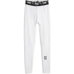 Puma, Herren, Tights, Hoops Team Full Tight Baselayer (S), Weiss