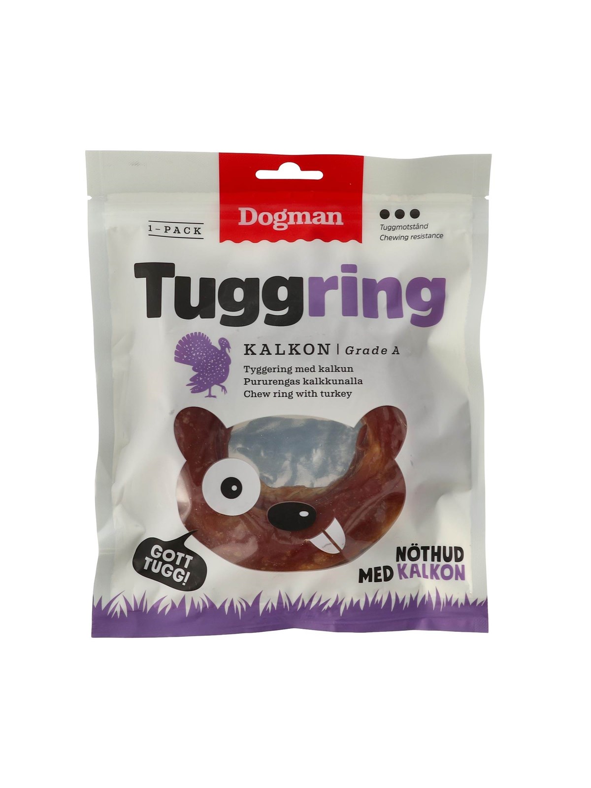 Dogman Hundeleckerlis Kauring Truthahn 160g