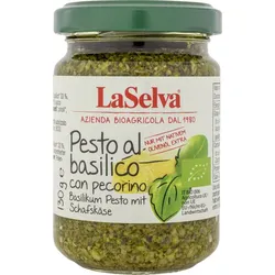 Pesto - Basilico mit Pecorino in 100% Olivenöl 130g