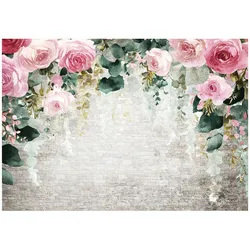 FOTOTAPETE Blumen Hängend Rosa 350x250 cm
