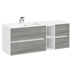 Pelipal Serie 6010 Waschtischunterschrank 6010-WTUSLB04, B:1320, H:512, T:493mm 6010-WTUSLB04