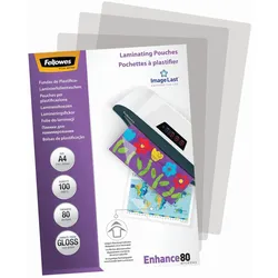 Fellowes Laminierfolien glänzend 80 mikron A4