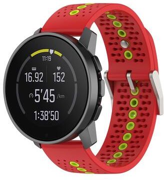 Everyday Crate Suunto Run Race Race S Vertical 9 Peak Pro Silicone Watch Band Breathable Sport Replacement Strap red Green
