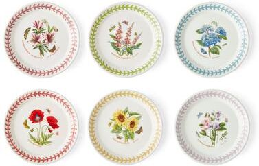 Portmeirion Botanic Garden Set of 6 Meadow Bread Plates - 6 in