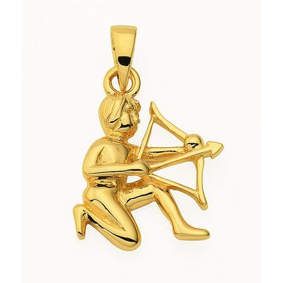 Sternzeichenanhänger ADELIA´S "Sternzeichen Anhänger Schütze 585 Gold ( 14K )", gold, Schmuckanhänger, Herren, Schütze, Gold, Goldanhänger Schütze