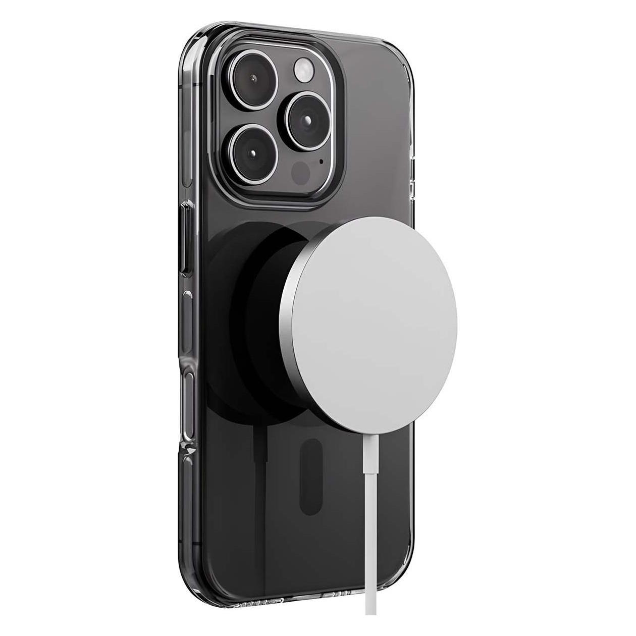 Crong MagSafe Hülle iPhone 16 Pro Max edel stark (Apple iPhone 16 Pro Max) (CRGCLRMPIP1669PBLK)