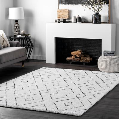 Nuloom Willow Contemporary Diamond Shag Area Rug