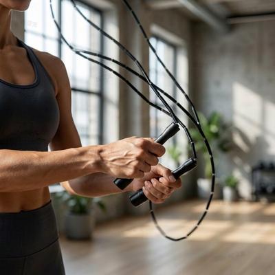 Smart Shopping Spot Beaded Fitness Jump Rope For Speed Training Boxing & Cardio Workouts Beaded Fitness Jump Rope For Speed Training Boxing & Cardio Workouts