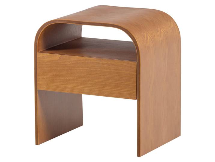 Livetastic Nachttisch Momo, Braun, 1 Schublade(n) Schubladen, Wange, 40x45x34 cm, Schlafzimmer, Nachttische