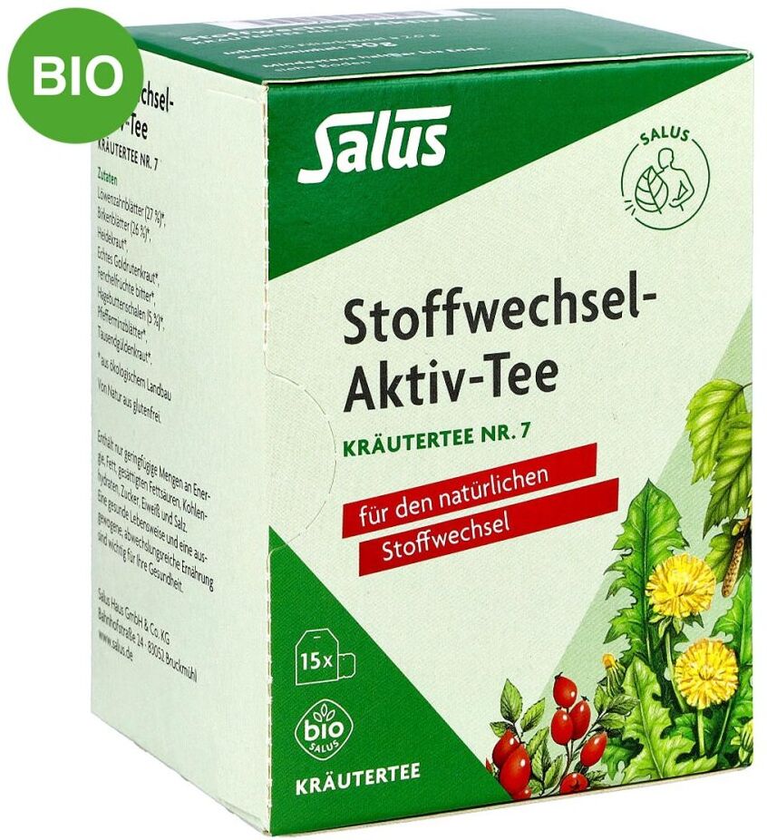 Stoffwechsel Aktiv Tee Kräutertee Nummer 7 bio Salus 15stk