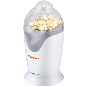 Clatronic Popcornmaschine PM 3635, mit Heißluft, 50g in 3 Minuten, weiß, Kunststoff, 1200 Watt