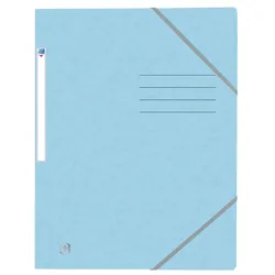 Oxford Eckspannmappe Top File+ A4 3 Klappen pastellblau