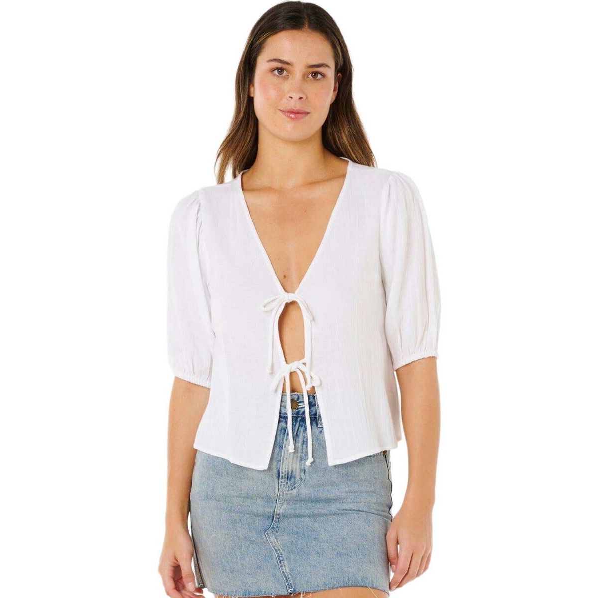 RipCurl Vibe Surf TIE Front TOP white (1000) 2XS 06UWSH-1000-2XS
