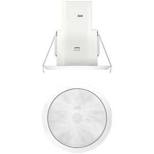 Theben Bewegungsmelder theMova S360-101FLAT DE PIR, 360°, 8 m, innen + außen IP54, weiß