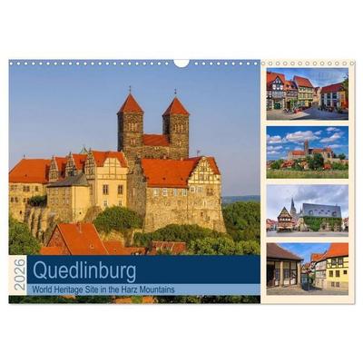 Quedlinburg - World Heritage Site in the Harz Mountains (Wall Calendar 2026 DIN A3 landscape), CALVENDO 12 Month Wall Calendar