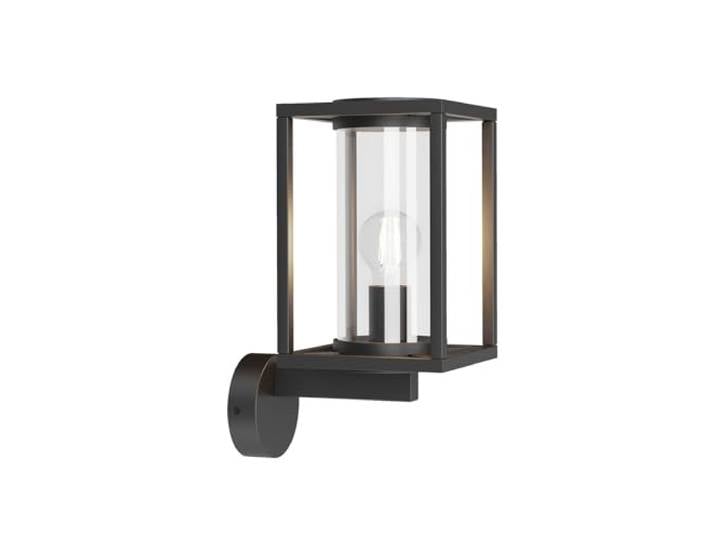 Lucande Applique Exterieur Ferda à intensité variable (Moderne) en Noir Aluminium (1 lampe\,à E27)\, Murale Luminaire Lampe Jardin Eclairage