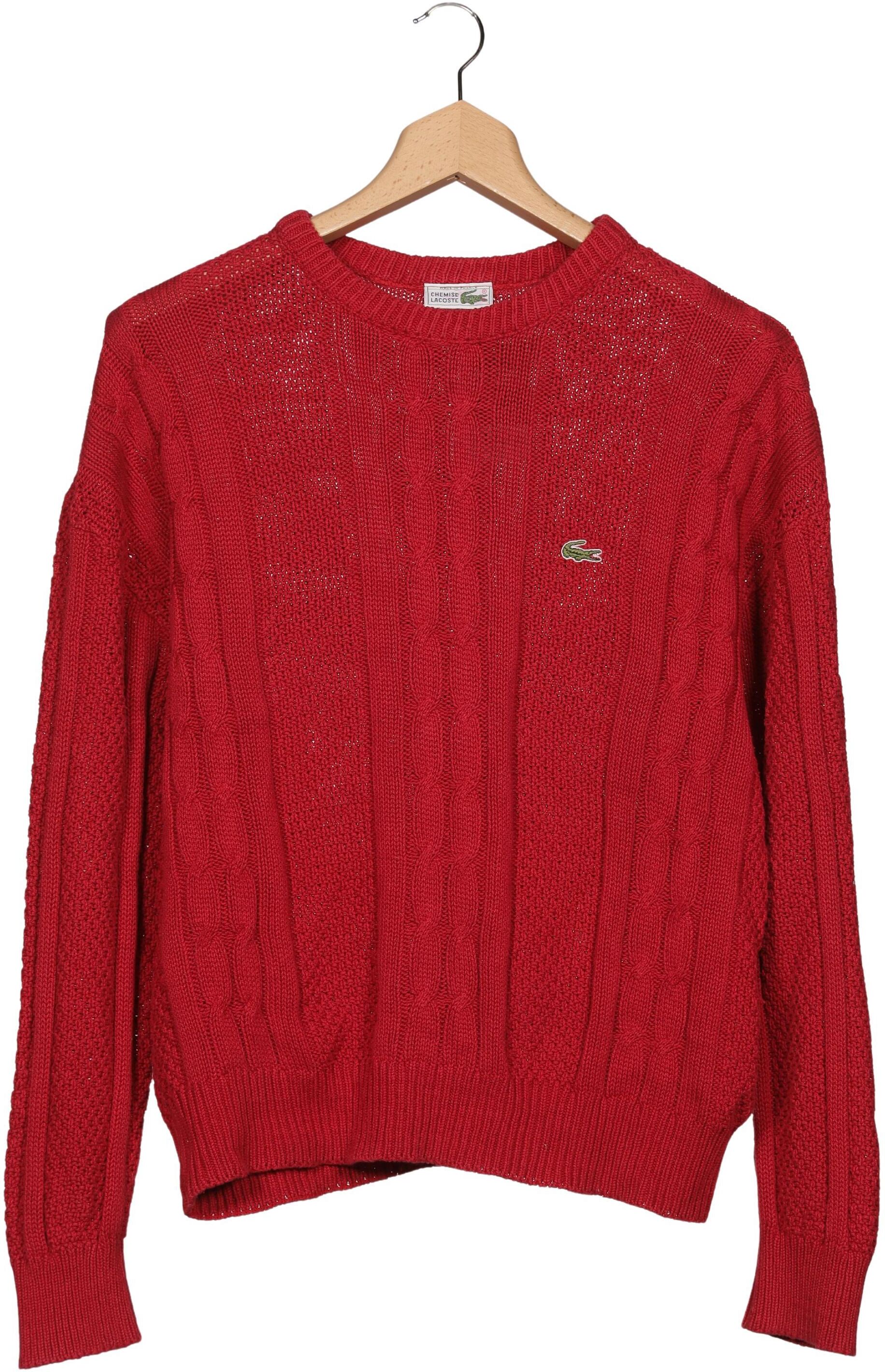 Lacoste Herren Pullover, Rot, Gr. M (Lacoste 3), Baumwolle - Second Hand