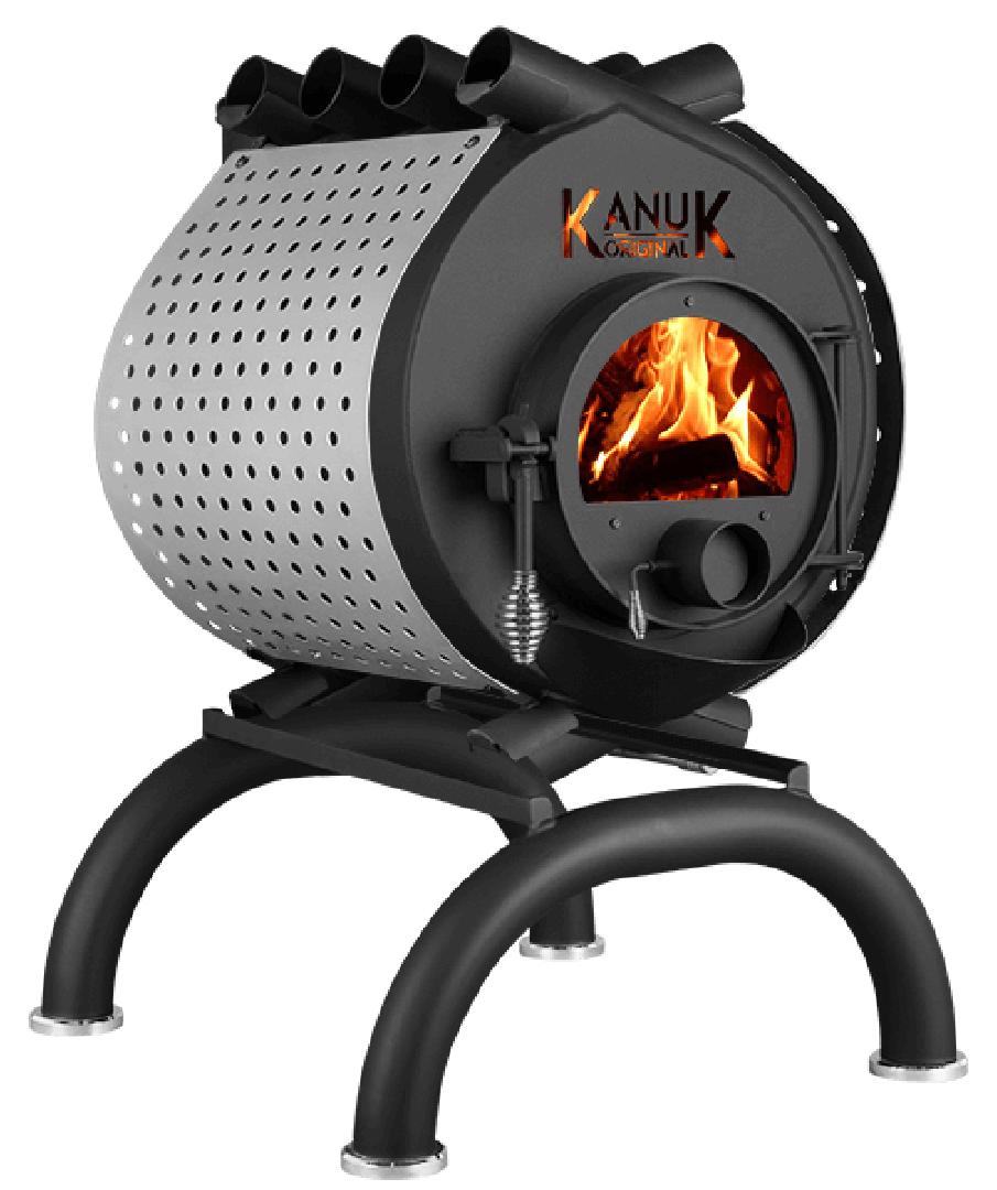 Kanuk Original 10 kW - Seitenverkleidung Spot Edelstahl - Untergestell Rondo