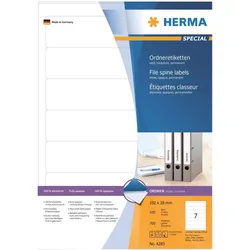 Herma, Ordner Zubehör, Ordneretiketten A4