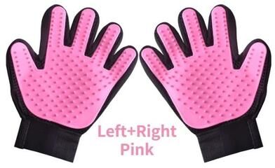 Uplift Essentials Gentle Touch Deshedding & Massage Grooming Pair pink