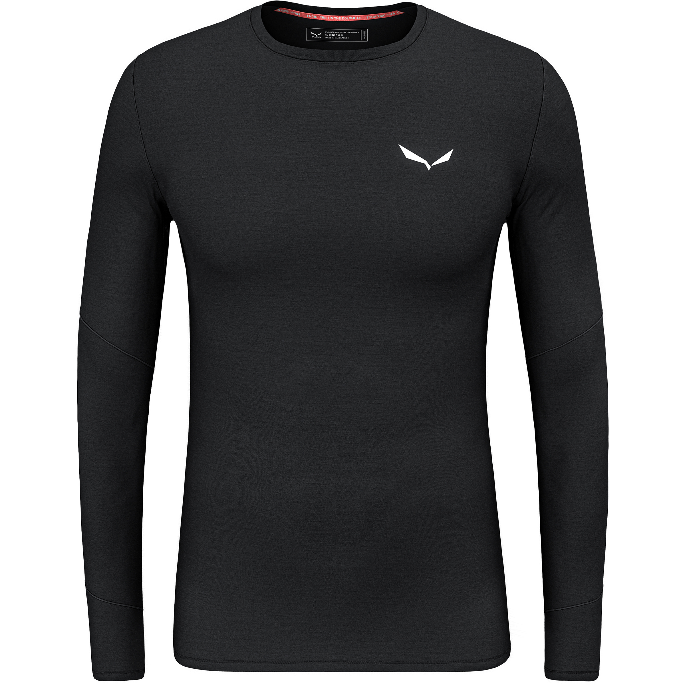 Salewa Cristallo Warm AMR Herren Longsleeves schwarz Größe S Trekking Hautfreundlich Merinowolle