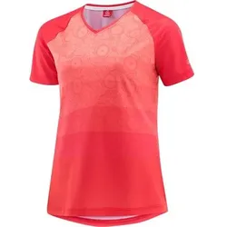 LÖFFLER Damen Trikot W BIKE SHIRT COMPONENTS, Größe 40 in Rot Rot