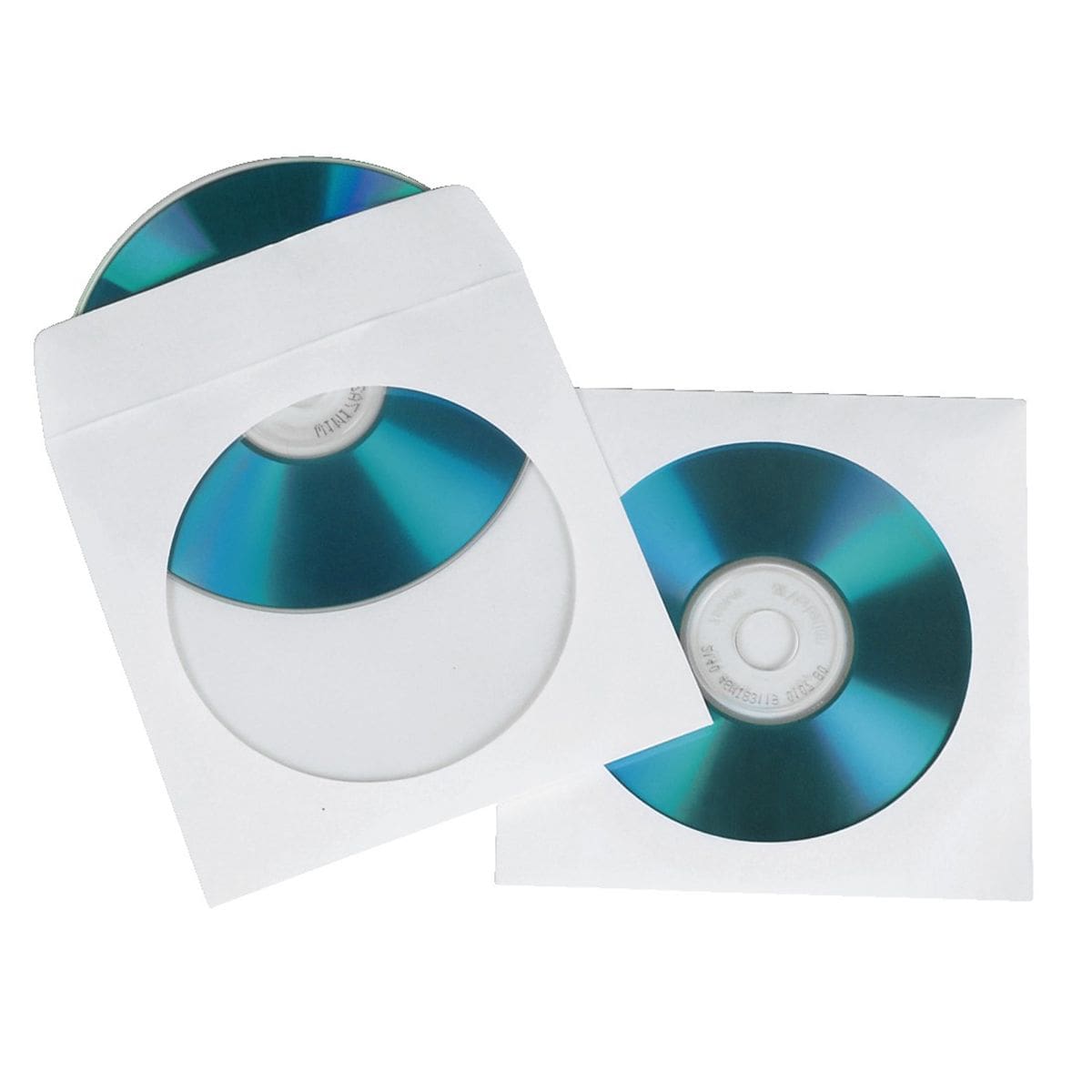 Hama CD Paper Sleeves, white, 100 pcs/Pack 00051174
