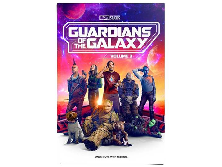 Poster REINDERS Guardians of the Galaxy - volume 3 Marvel , bunt (farbe bild(er): lila), B:61cm H:91,5cm T:0,1cm, Bilder, Poster, Teenager Zimmer - Lila - 150 gr. Papier - Film und Fernsehen -