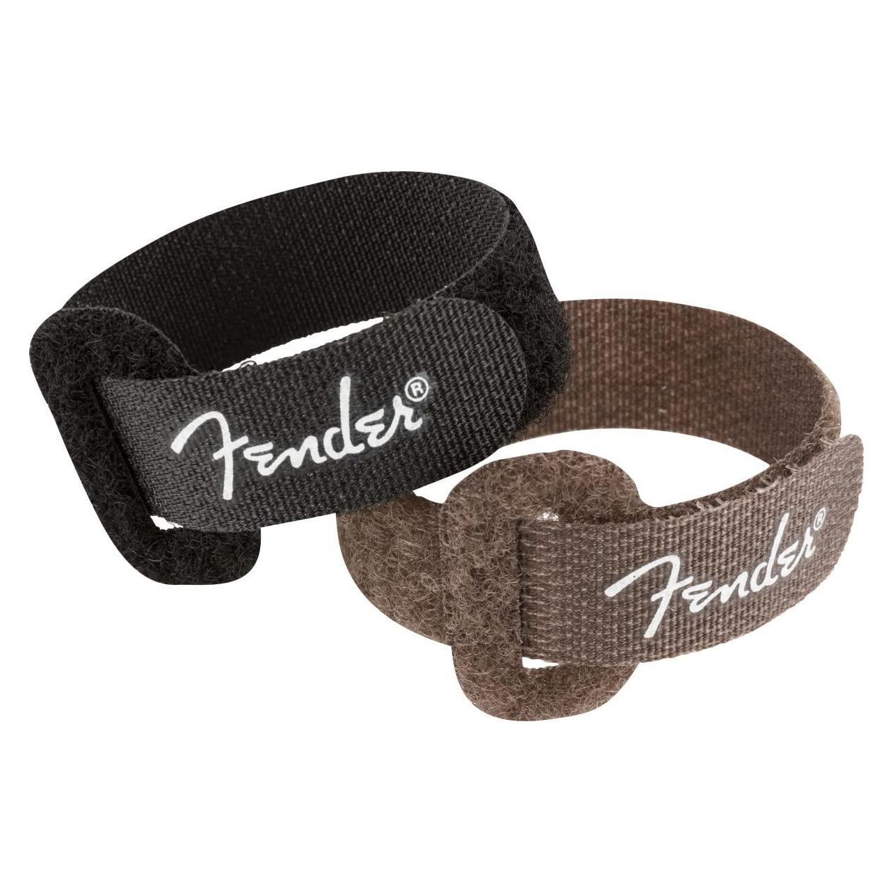 Fender Cable Ties, 7, Black&Brown (6) (Klettkabelbinder, 180 mm, 6 Stk.) (46534850)