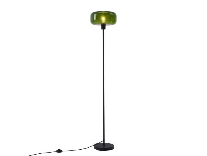 Lampadaire rétro noir avec verre vert - Bizle