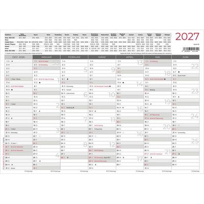 Tafelkalender A4 Hardcover beidseitig 2027