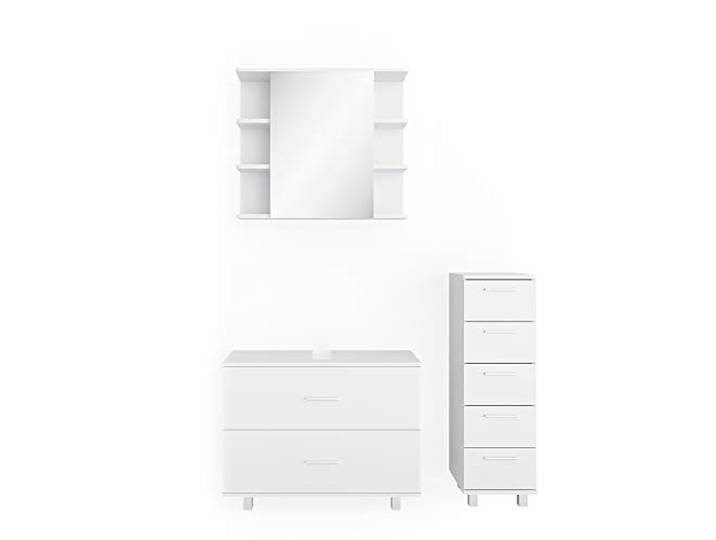 Vicco Badkamermeubel set Ilias , Wit 80 cm