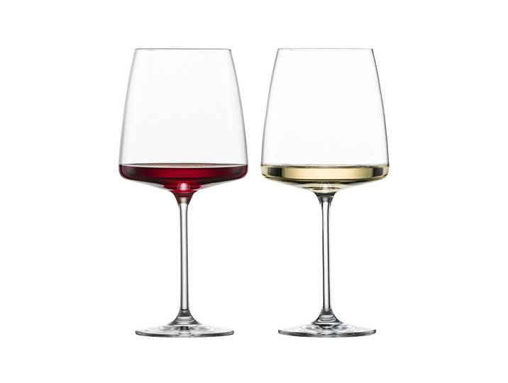 Weinglas ZWIESEL GLAS Weingläser Vivid Senses 710 ml 2er Set transparent , bunt (transparent), 2 tlg., Glas, Trinkgefäße, Weinglas