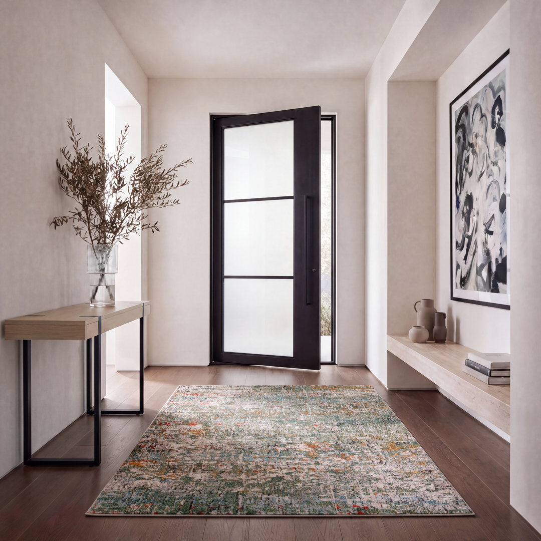 Safavieh Madison Abstract Area Rug Green Rectangle 160 x 229 cm