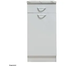 HTI-Living, Regal, Küchenunterschrank Jenna Weiss 40 cm (40 x 50 x 83 cm)