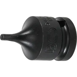 BGS Kraft-Bit-Einsatz Antrieb Innenvierkant 12,5 mm (1/2") Innenvielzahn (für XZN) M4 - 5487-M4