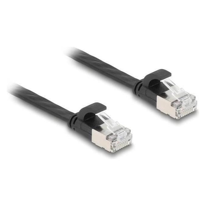 Delock RJ45 Flachband Patchkabel Stecker zu Stecker Cat.6A 1 (CAT6a, 1 m) (81163)