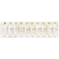 vidaXL Weihnachts-Tannenzapfen Ball 40 pcs Champagner