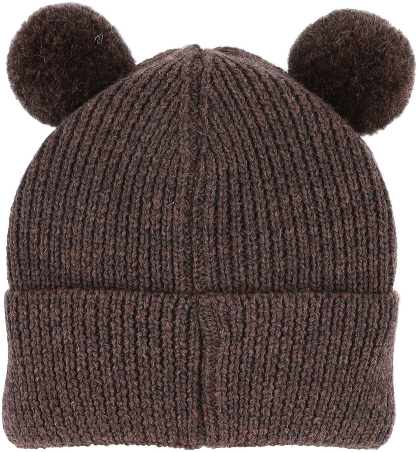 Strickmütze MAXIMO, Baby, Gr. 45/47, braun (dunkelbraunmeliert), Strick, Wolle, Mützen Strickmütze dunkelbraunmeliert 45/47