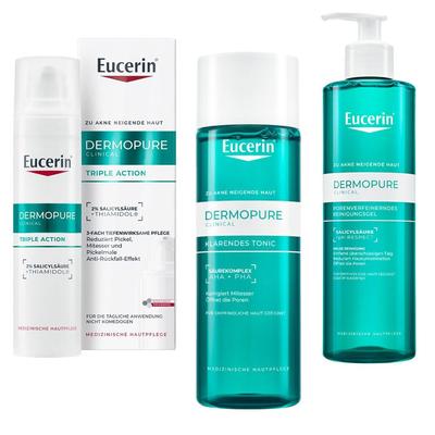 Eucerin Dermopure Clinical Porenverfeinerndes Reinigungsgel + K 1 St Set
