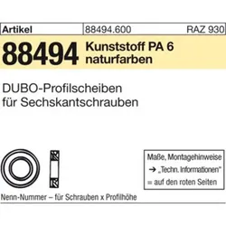 DUBO-Profilscheiben ART 88494 222 für Sechskantschrauben M 27 S