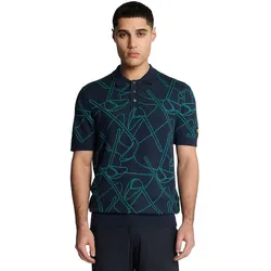 Lyle Scott Polo Golf Outline, navy