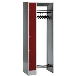 CP Offene Garderobe grau, 74x195x48 cm