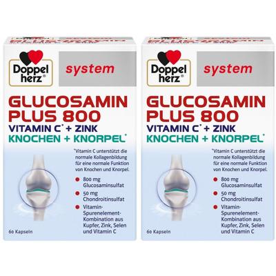 Doppelherz Glucosamin Plus 800 system Kapseln 2x 2x60 St