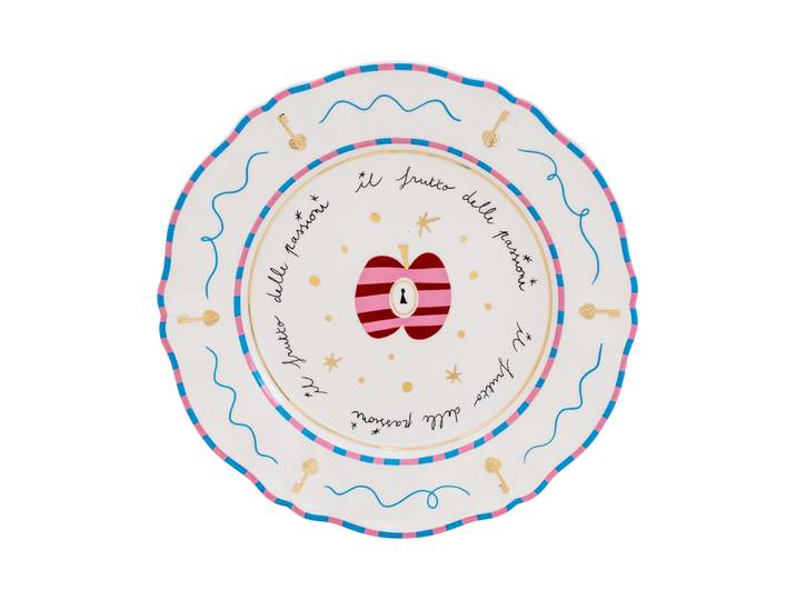 Bitossi Home - Assiette Pangea - Rose - Porcelaine - Designer Pangea