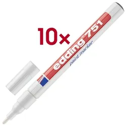 Edding 10x Lackmarker »751« weiß